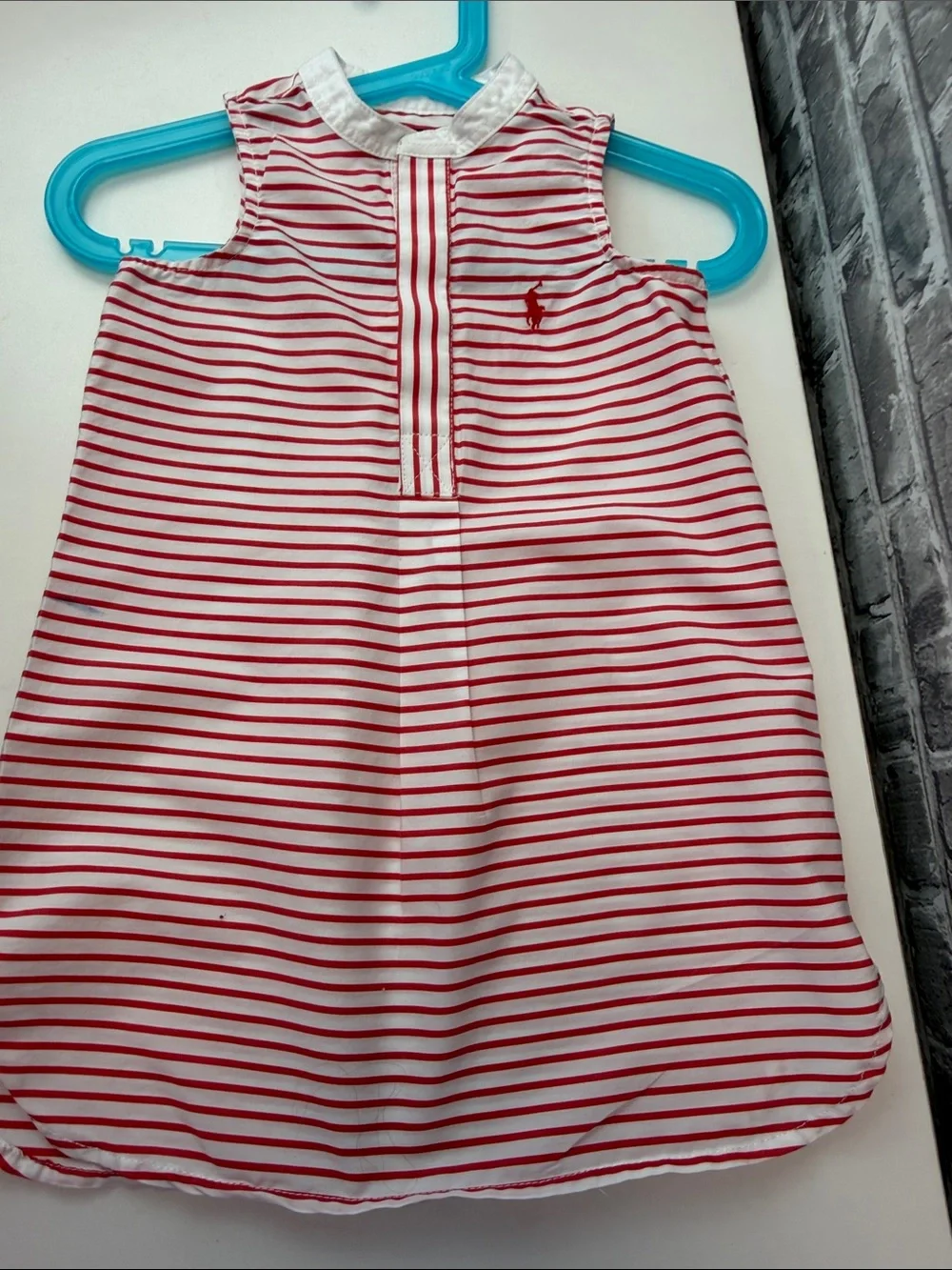 Polo by Ralph Lauren Red and White Striped dress‎
